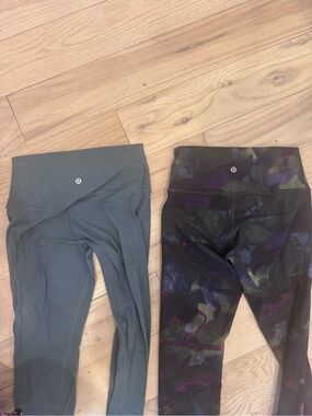 lululemon athletica High-Rise Leggings - teal & Multicolor Floral bundle
